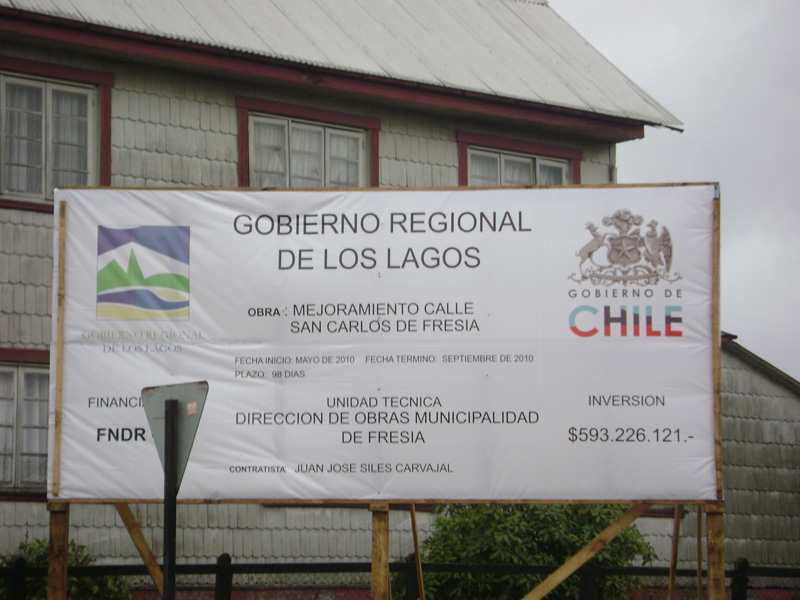 Mejoramiento de calle San Carlos de Fresia.