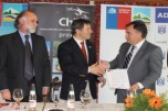 Intendente Montes encabezó firma de acuerdo para fortalecer comercio exterior