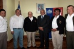 Cuerpo de Bomberos de Osorno entregó saludo a intendente Jaime Brahm