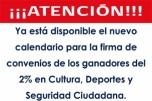 La segunda etapa de la firma de convenios del 2% ya tiene fecha